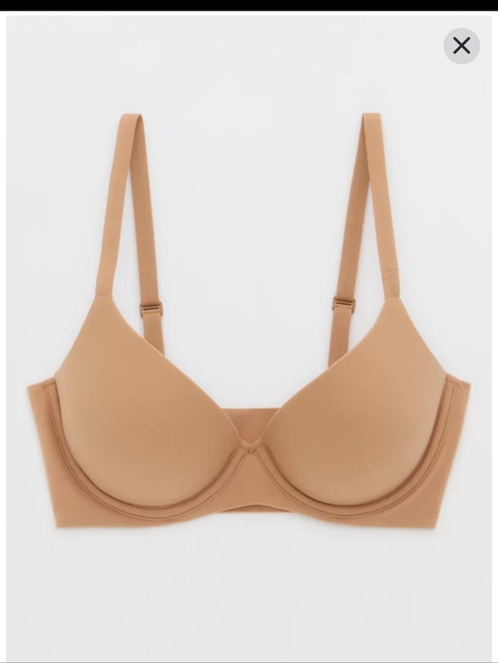 aerie Smoothies Smooth Underwire Plunge Bra 40B New Minimalist Pullon